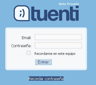 pantalla de entrada